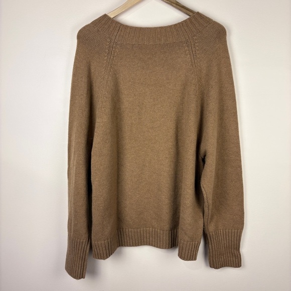 J. Crew Wool Tan Sweater with Jewel Buttons Preppy Classic - Picture 4 of 6